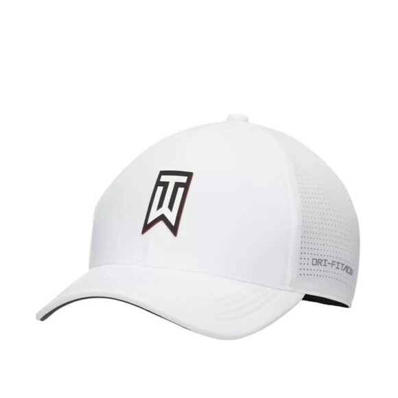 Size L/XL - Tiger Woods Structured Nike Dri-FIT ADV Club Cap (White) FB6454-100 - Picture 1 of 5